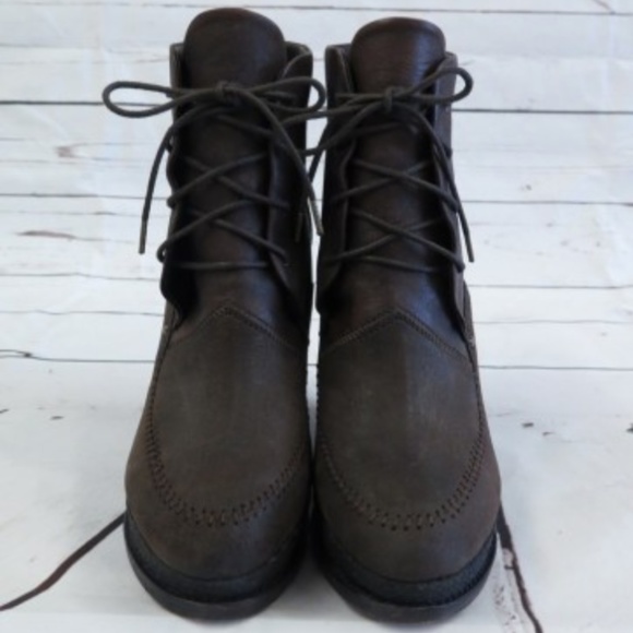 Rag & Bone Wedge RARE Leather Platform Boots NEW 8 - Picture 6 of 7